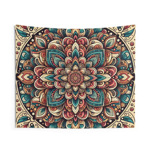 Vivid Mandala Wall Tapestries – Polyester - Dipaliz - Posters Prints & Visual Artwork