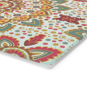 Mandala Pattern Cutting Board - Tempered Glass Kitchen Art - Dipaliz - Small - Boards