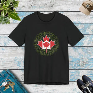 Maple Leaf Magic Unisex Jersey Tee - Canada Day - Dipaliz - Black / s - T-shirts