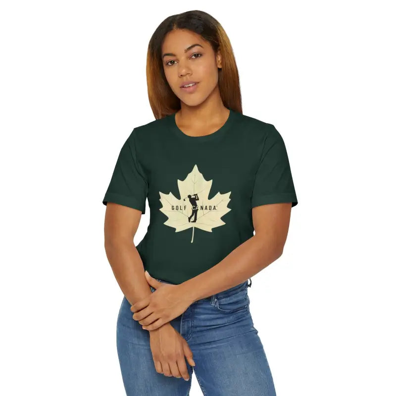 Maple Leaf Tee: Golf Jersey Canada Perfection Awaits! - T-shirt