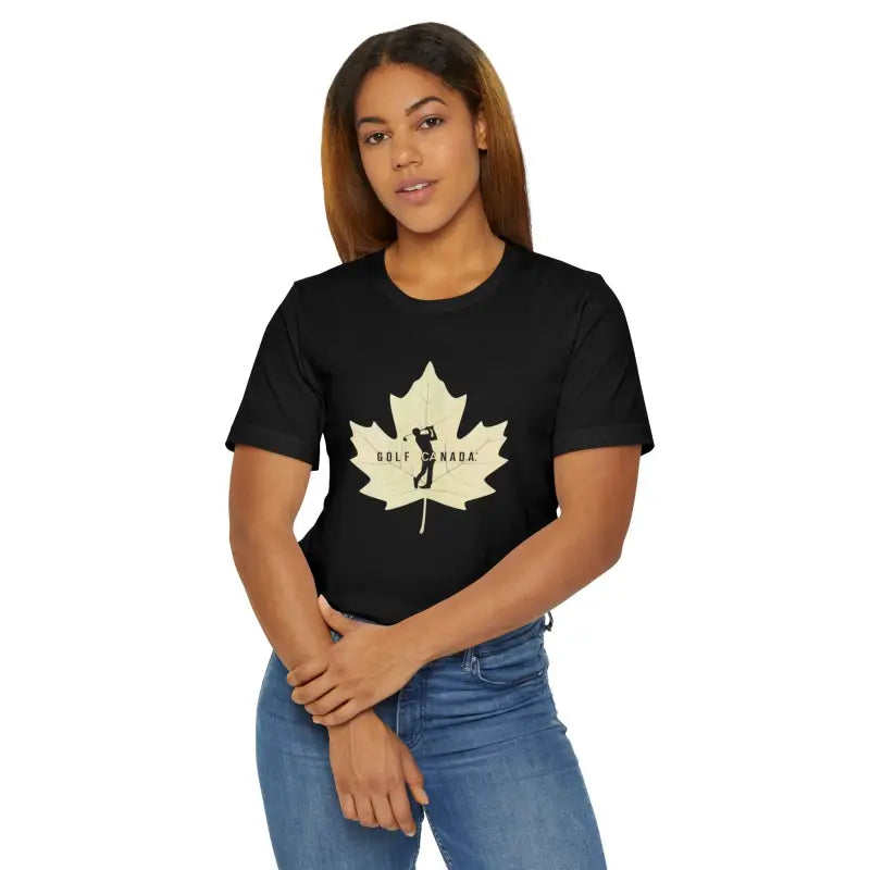 Elevate your Game: Maple Leaf Golf Jersey Canada Perfection - T-shirt