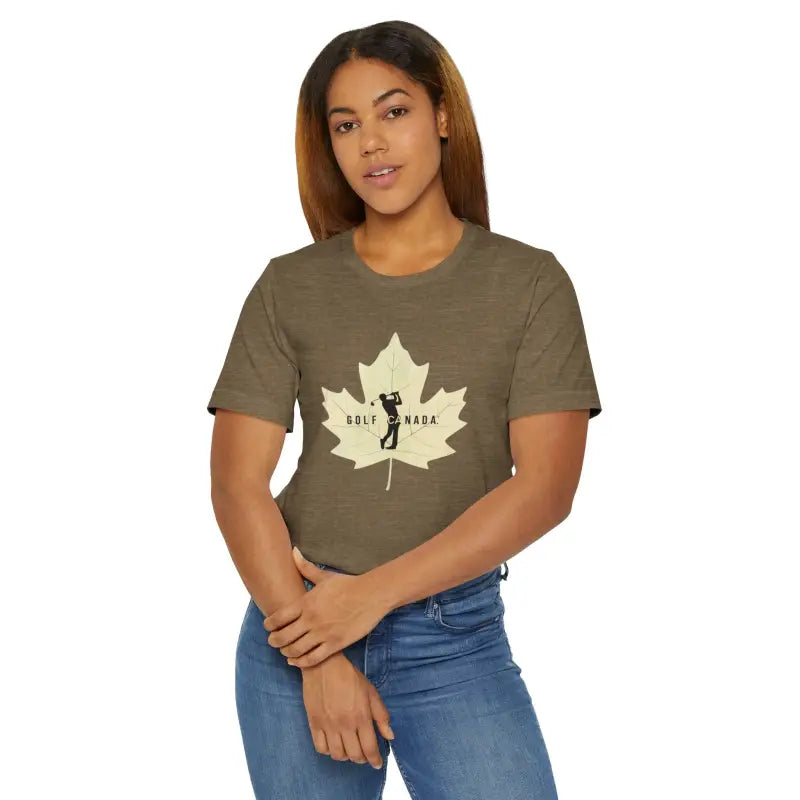 Elevate your Game: Maple Leaf Golf Jersey Canada Perfection - T-shirt