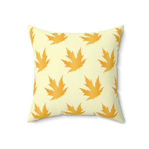 Autumn Maple Leaves Pattern Polyester Square Pillow - Dipaliz - Throw Pillows