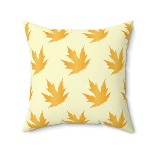 Autumn Maple Leaves Pattern Polyester Square Pillow - Dipaliz - Throw Pillows