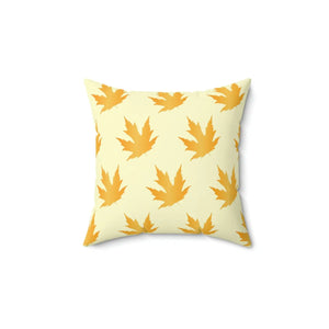 Autumn Maple Leaves Pattern Polyester Square Pillow - Dipaliz - Throw Pillows