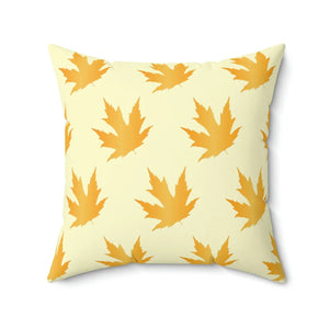 Autumn Maple Leaves Pattern Polyester Square Pillow - Dipaliz - Throw Pillows