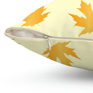 Autumn Maple Leaves Pattern Polyester Square Pillow - Dipaliz - Throw Pillows