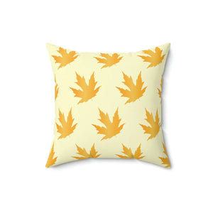 Autumn Maple Leaves Pattern Polyester Square Pillow - Dipaliz - Throw Pillows