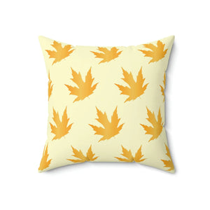 Autumn Maple Leaves Pattern Polyester Square Pillow - Dipaliz - Throw Pillows
