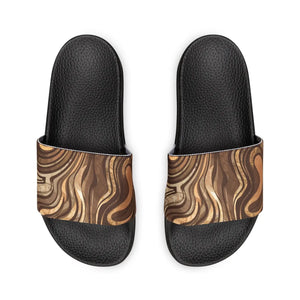 Abstract Brown Stripes Sandals – Polyurethane - Dipaliz