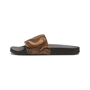 Abstract Brown Stripes Sandals – Polyurethane - Dipaliz