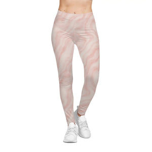 Marble Print Leggings - Vibrant Colors Fashionable Workout - Dipaliz - Xs / Seam Thread Color Automatically Matched