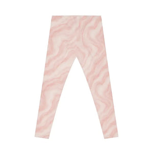 Marble Print Leggings Vibrant Colors Fashionable Workout - Dipaliz