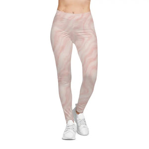 Marble Print Leggings Vibrant Colors Fashionable Workout - Dipaliz - Xs / Seam Thread Color Automatically Matched