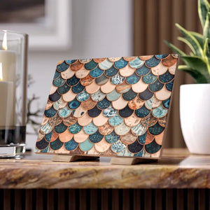 Marble Textured Fish Scales Ceramic Tile - Elegant Design - Dipaliz - Wall Tiles