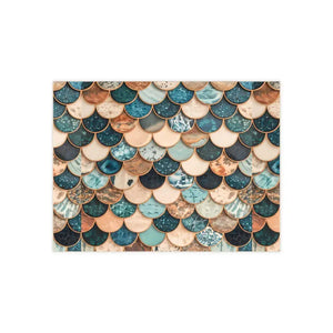 Marble Textured Fish Scales Ceramic Tile - Elegant Design - Dipaliz - Wall Tiles