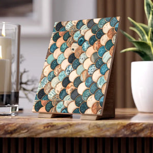 Marble Textured Fish Scales Ceramic Tile - Elegant Design - Dipaliz - Wall Tiles