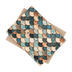 Marble Textured Fish Scales Ceramic Tile - Elegant Design - Dipaliz - Wall Tiles