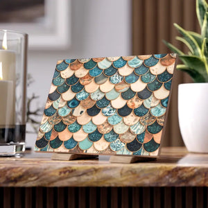 Marble Textured Fish Scales Ceramic Tile - Elegant Design - Dipaliz - Wall Tiles