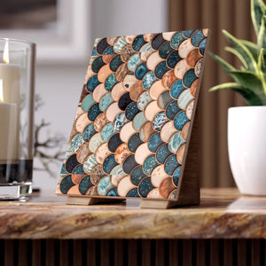 Marble Textured Fish Scales Ceramic Tile - Elegant Design - Dipaliz - Wall Tiles