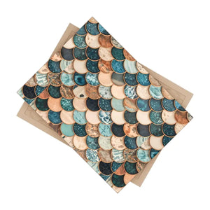 Marble Textured Fish Scales Ceramic Tile - Elegant Design - Dipaliz - Wall Tiles