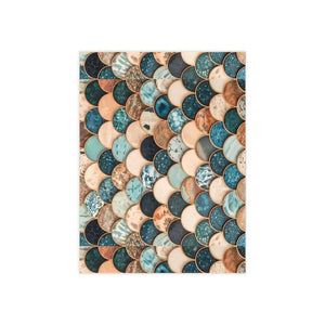 Marble Textured Fish Scales Ceramic Tile - Elegant Design - Dipaliz - Wall Tiles