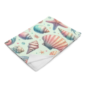 Marine Life Throw Blanket Ocean Fishes Design - Dipaliz - Blankets