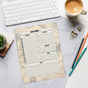 Notepads - Nautical Daily Planner Set Sail Marine Style - Dipaliz