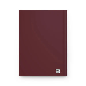 Maroon Circuit Crest Hardcover Journal - Matte - Dipaliz - Journals