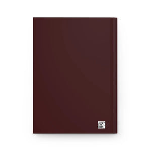 Maroon Geometric Hardcover Journal Gold Mystic Pattern - Dipaliz - Journals