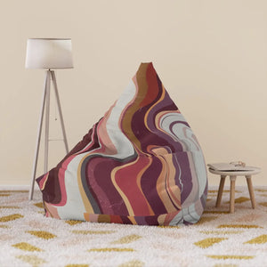 Maroon Marble Bean Bags Cover - Cozy and Stylish Decor - Dipaliz - 38’’ × 42’’ 29’’ / Without Insert - Home