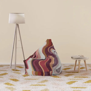 Maroon Marble Bean Bags Cover - Cozy Stylish Comfort - Dipaliz - Slipcovers