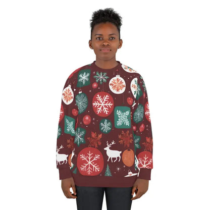 Maroon Magic Christmas Unisex Sweatshirt - Stand out this Season!