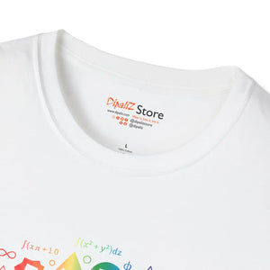 Math is Beautiful T-shirt, Rainbow Geometry Teacher Tee - T-shirts - m
