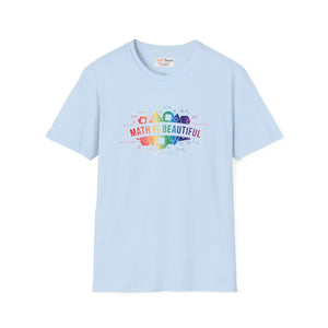 Math is Beautiful T-shirt, Rainbow Geometry Teacher Tee - T-shirts - m
