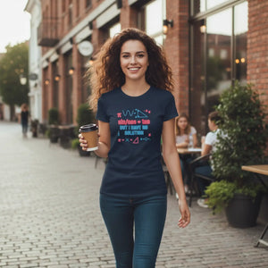 Math Humor T-shirt, ?I have no Solution’ Nerdy Algebra Graphic Tee