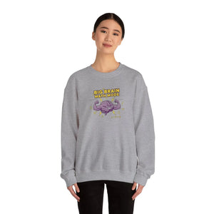 Math Lover Sweatshirt, ?Big Brain Mode’ Graphic Crewneck - Sweatshirts - m