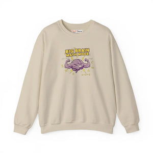 Math Lover Sweatshirt, ?Big Brain Mode’ Graphic Crewneck - Sweatshirts - m