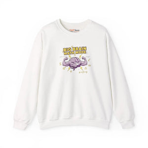 Math Lover Sweatshirt, ?Big Brain Mode’ Graphic Crewneck - Sweatshirts - m