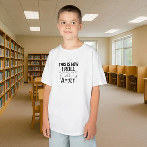 Kids Tee - this is how i Roll Math Pun Funny Classroom - Dipaliz - T-shirts