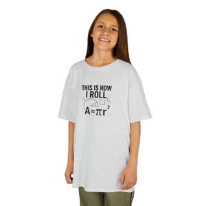 Kids Tee - this is how i Roll Math Pun Funny Classroom - Dipaliz - T-shirts