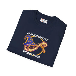 Math Teacher by Day Wizard Night T-shirt, Magical Gift - T-shirts - m