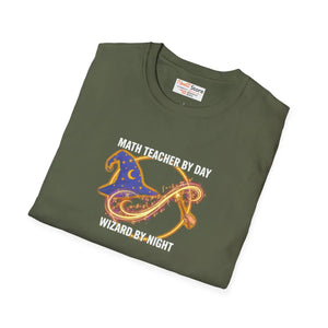 Math Teacher by Day Wizard Night T-shirt, Magical Gift - T-shirts - m