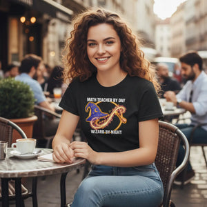 Math Teacher by Day Wizard Night T-shirt, Magical Gift