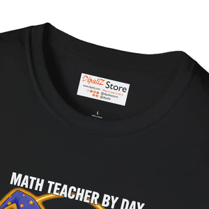 Math Teacher by Day Wizard Night T-shirt, Magical Gift - T-shirts - m