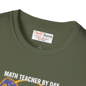 Math Teacher by Day Wizard Night T-shirt, Magical Gift - T-shirts - m