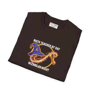 Math Teacher by Day Wizard Night T-shirt, Magical Gift - T-shirts - m