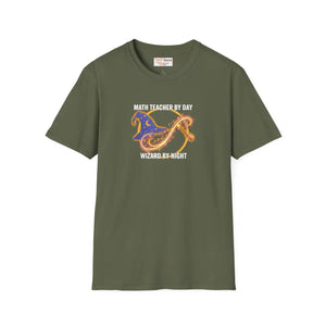 Math Teacher by Day Wizard Night T-shirt, Magical Gift - T-shirts - m