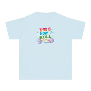 Math Themed Youth Tee Ringspun Cotton Cloud Soft Comfort - Dipaliz - Chambray / Xs - T-shirts