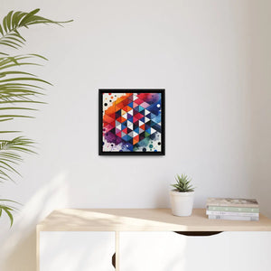 Colorful Geometric Pattern – Matte Canvas - Dipaliz - Posters Prints & Visual Artwork